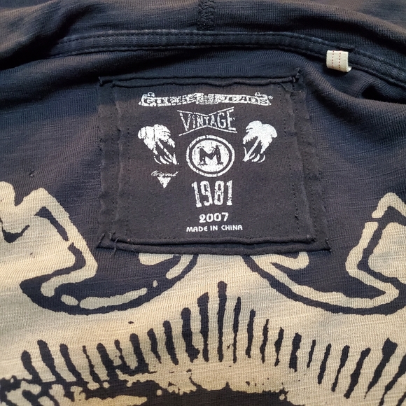 Guess Jeans Distressed Zip Up Medium - Picture 6 of 8